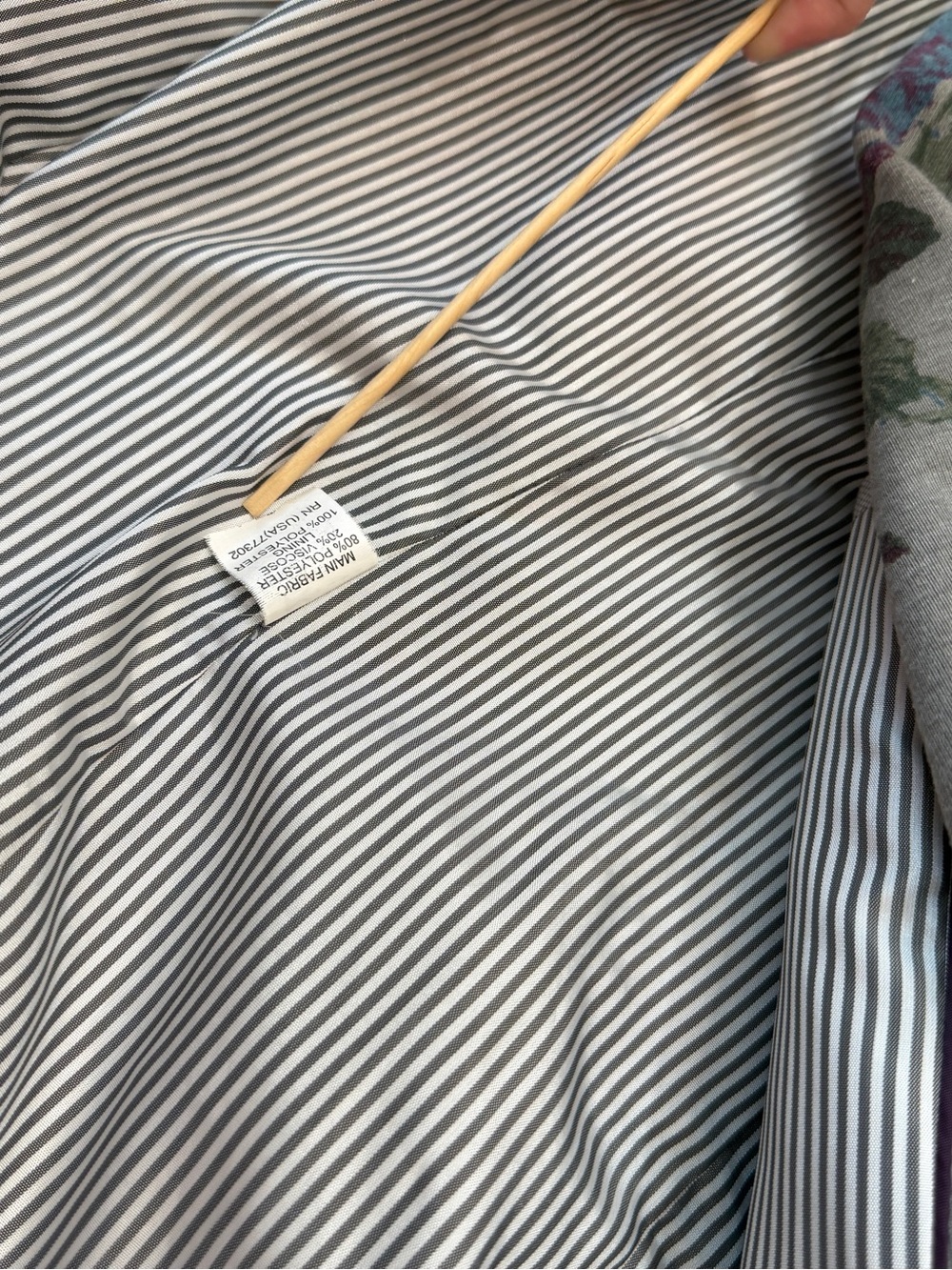 Zara Floral Jersey-like Texture Blazer Jacket - Picture 14 of 16